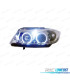 FAROS BMW E90 E91 05-08 OJOS ANGEL FONDO CROMO
