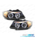 FAROS BMW E90 E91 05-08 OJOS ANGEL FONDO NEGRO