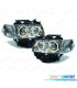 FAROS VOLKSWAGEN VW T4 CARAVELLE MULTIVAN 97-03 OJOS ANGEL FONDO CROMO