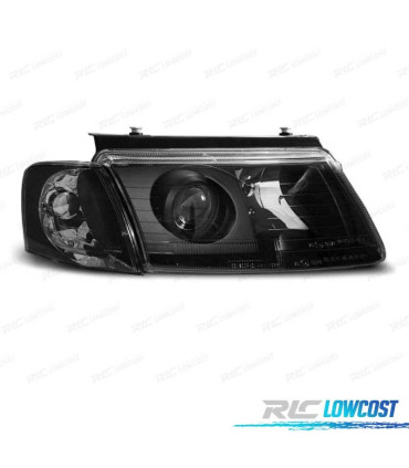 FAROS VOLKSWAGEN VW PASSAT 3B 96-00 LUPA FONDO NEGRO