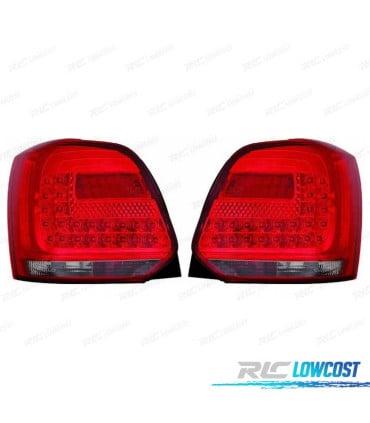 PILOTOS VOLKSWAGEN VW POLO 6R 09-14 LED ROJO AHUMADO