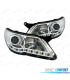 FAROS VOLKSWAGEN VW TIGUAN 07-11 LUZ DIURNA LED FONDO CROMO