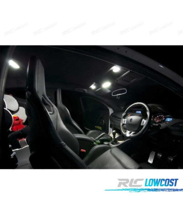 KIT 10 BOMBILLAS LED INTERIOR PARA RENAULT MEGANE CC 10-16