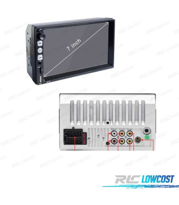 RADIO 2DIN GPS 7" TÁCTIL BLUETOOTH USB SD