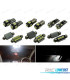 KIT 12 BOMBILLAS LED INTERIOR PARA VOLKSWAGEN VW POLO MK4 9N 9N3 02-09