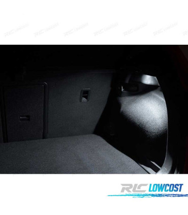 KIT 12 BOMBILLAS LED INTERIOR PARA VOLKSWAGEN VW POLO MK4 9N 9N3 02-09