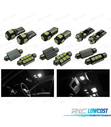 KIT 17 BOMBILLAS LED INTERIOR AUDI Q3 QUATTRO 2011- 2015