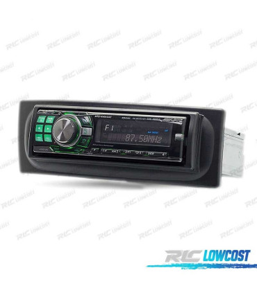 MARCO NEGRO RADIO 1-DIN PARA RENAULT MEGANE I SCENIC 96-03