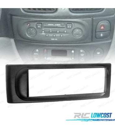 MARCO NEGRO RADIO 1-DIN PARA RENAULT MEGANE I SCENIC 96-03