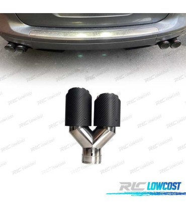 COLA ESCAPE CARBONO DOBLE DERECHA LOOK AKRAPOVIC