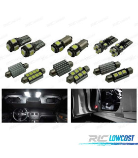 KIT 15 BOMBILLAS LED INTERIOR MERCEDES CLASE C S205 ESTATE WAGON C160 C180 C200 C220 C250 C300 C350 C400 C450 2