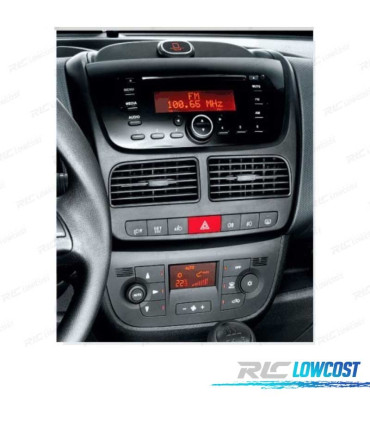 MARCO NEGRO RADIO 2-DIN PARA FIAT DOBLO OPEL COMBO TOUR