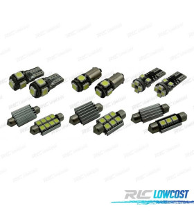 KIT 12 BOMBILLAS LED INTERIOR PARA VOLKSWAGEN VW GOLF 7 MK7 MKVII GOLF GTI SPORTWAGEN 14-