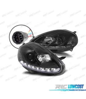 FAROS FIAT GRANDE PUNTO 08-09 LUZ DIURNA NEGRO