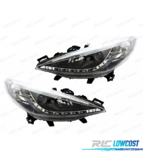 FAROS PEUGEOT 207 06-12 DRL FONDO NEGRO