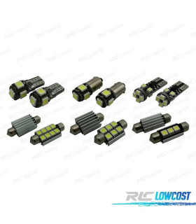 KIT 11 BOMBILLAS LED INTERIOR PARA ALFA ROMEO 156 98-05