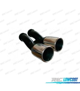 COLA ESCAPE DOBLE REDONDA ACERO INOX SEAT AUDI VOLKSWAGEN VW TDI