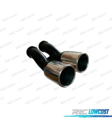 COLA ESCAPE DOBLE REDONDA ACERO INOX SEAT AUDI VOLKSWAGEN VW TDI