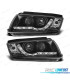 FAROS SKODA FABIA 99-07 LUZ DIURNA LED FONDO NEGRO
