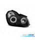 FAROS MERCEDES CLASE C W203 00-07 OJOS ANGEL CCFL FONDO NEGRO