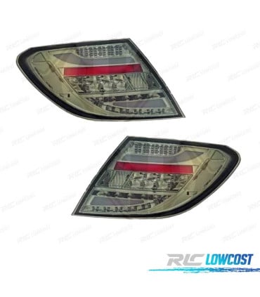 PILOTOS MERCEDES CLASE C W204 07-11 LED FONDO CROMO AHUMADO