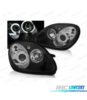 FAROS MERCEDES CLASE SLK R170 96-04 OJOS ANGEL CCFL FONDO NEGRO