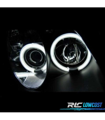FAROS MERCEDES CLASE SLK R170 96-04 OJOS ANGEL CCFL FONDO NEGRO