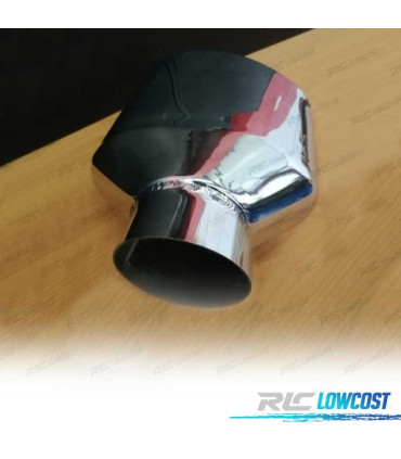 COLA ESCAPE OVALADA ACERO INOX TIPO RS4 CUPRA 2 LADO IZQ