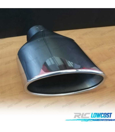 COLA ESCAPE OVALADA ACERO INOX TIPO RS4 CUPRA 2 LADO IZQ