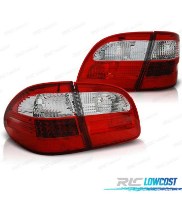 PILOTOS MERCEDES CLASE E W211 ESTATE 02-06 LED ROJO CROMO