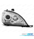 FAROS MERCEDES CLASE ML W163 98-01 FONDO CROMO