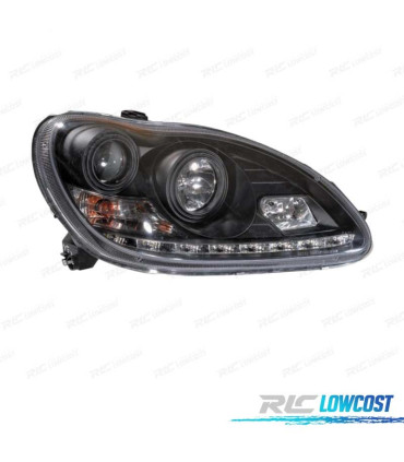 FAROS XENON MERCEDES CLASE S W220 02-05 FONDO NEGRO