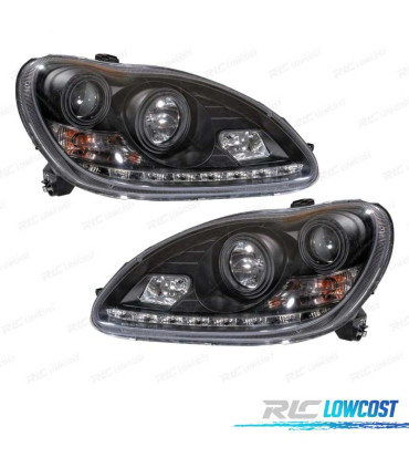 FAROS XENON MERCEDES CLASE S W220 02-05 FONDO NEGRO