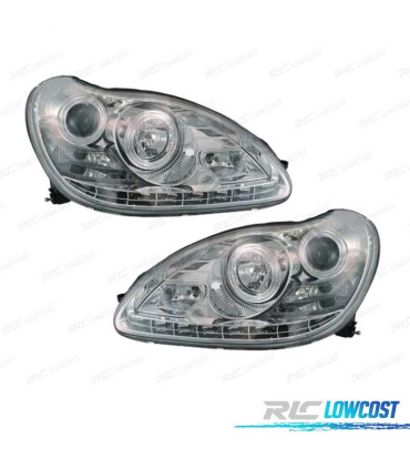 FAROS XENON MERCEDES CLASE S W220 02-05 FONDO CROMO