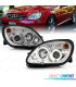 FAROS MERCEDES CLASE SLK R170 96-04 OJOS ANGEL FONDO CROMO