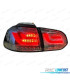 PILOTOS VOLKSWAGEN VW GOLF 6 08-12 LED LIGHT BAR FONDO CROMO AHUMADO