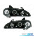 FAROS PARA OPEL TIGRA 95-03 OJOS ANGEL FONDO NEGRO