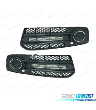 LUZ DIURNA AUDI A4 07-11 + REJILLAS ANTINIEBLA