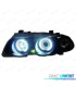 FAROS BMW E46 98-01 OJOS ANGEL CCFL FONDO NEGRO H1 H1 4 PUERTAS