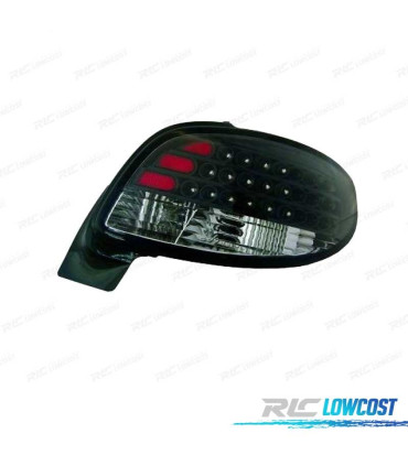 PILOTOS PEUGEOT 206 98-09 LED FONDO NEGRO