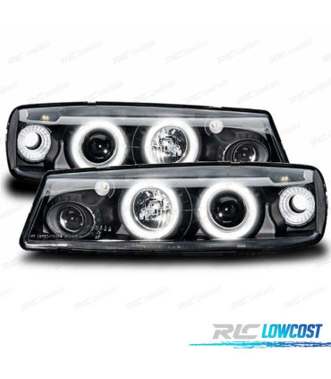 FAROS OPEL CALIBRA 90-98 OJOS ANGEL CCFL FONDO NEGRO