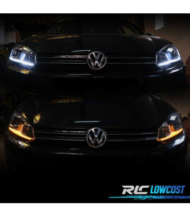 FAROS VOLKSWAGEN VW GOLF 6 08-13 LOOK SILVER GOLF 7 DINAMICOS