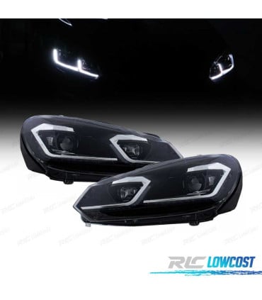 FAROS VOLKSWAGEN VW GOLF 6 08-13 LOOK SILVER GOLF 7 DINAMICOS
