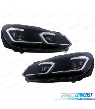 FAROS VOLKSWAGEN VW GOLF 6 08-13 LOOK SILVER GOLF 7 DINAMICOS