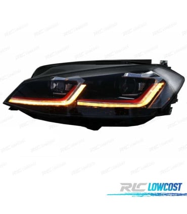 FAROS VOLKSWAGEN VW GOLF 7.5 17-19 FULL LED DINAMICOS LOOK GTI