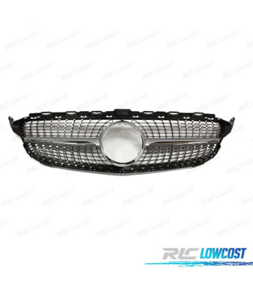 PARRILLA MERCEDES W205 AMG 14-18 LOOK DIAMOND SILVER