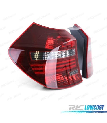 PILOTOS BMW E81 E87 LCI 07-11 ROJO AHUMADO