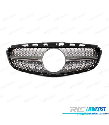 PARRILLA MERCEDES CLASE E W212 AMG 14-16 LOOK DIAMOND PLATA