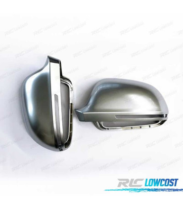 CARCASAS ESPEJOS AUDI A3 8P 08-10 ALUMINIO CROMO