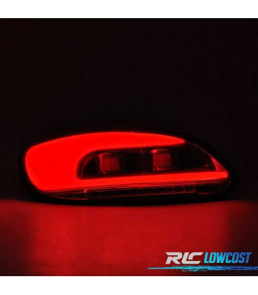 PILOTOS LOOK R-LINE CARDNA FULL LED PARA VOLKSWAGEN VW SCIROCCO 08-14 ROJO AHUMADO